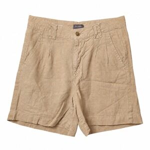 DL1961 100% Linen Heidi Shorts Sz S Khaki Beige High-Rise Lightweight Summer